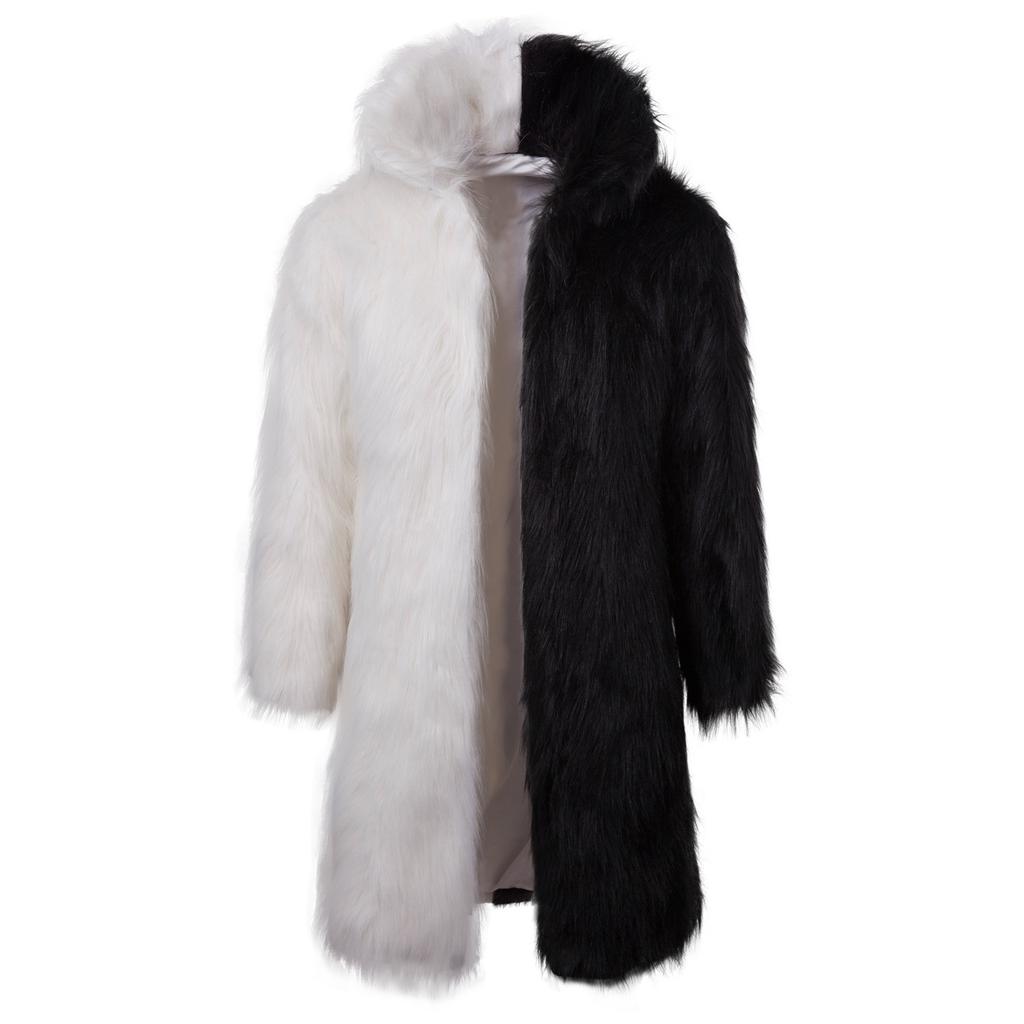 Men's Fashion Trend Personalized Imitation Fur Long Fur Coats
