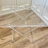 Acrylic Coffee Table Portable Folding Square Dining Table Nordic Luxury Aesthetic Multifunction Room Living Bedroom Furniture