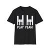 Футболка Piano Keys Rock'n'Roll, Футболка музыканта, Смешная музыкальная футболка, Клавишник