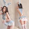 Erotic Lingerie Deep V-band Fresh Plaid Rabbit Maid Outfit with Pure Desire and Purity Lingeries Sets Sexy Lingerie Sexy Wome