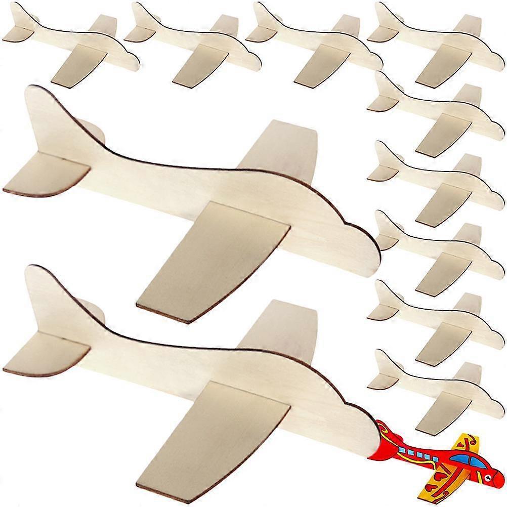 Do It Yourself Blank Airplane Toys Wood Model Kids Birthday Gift Assembly Project