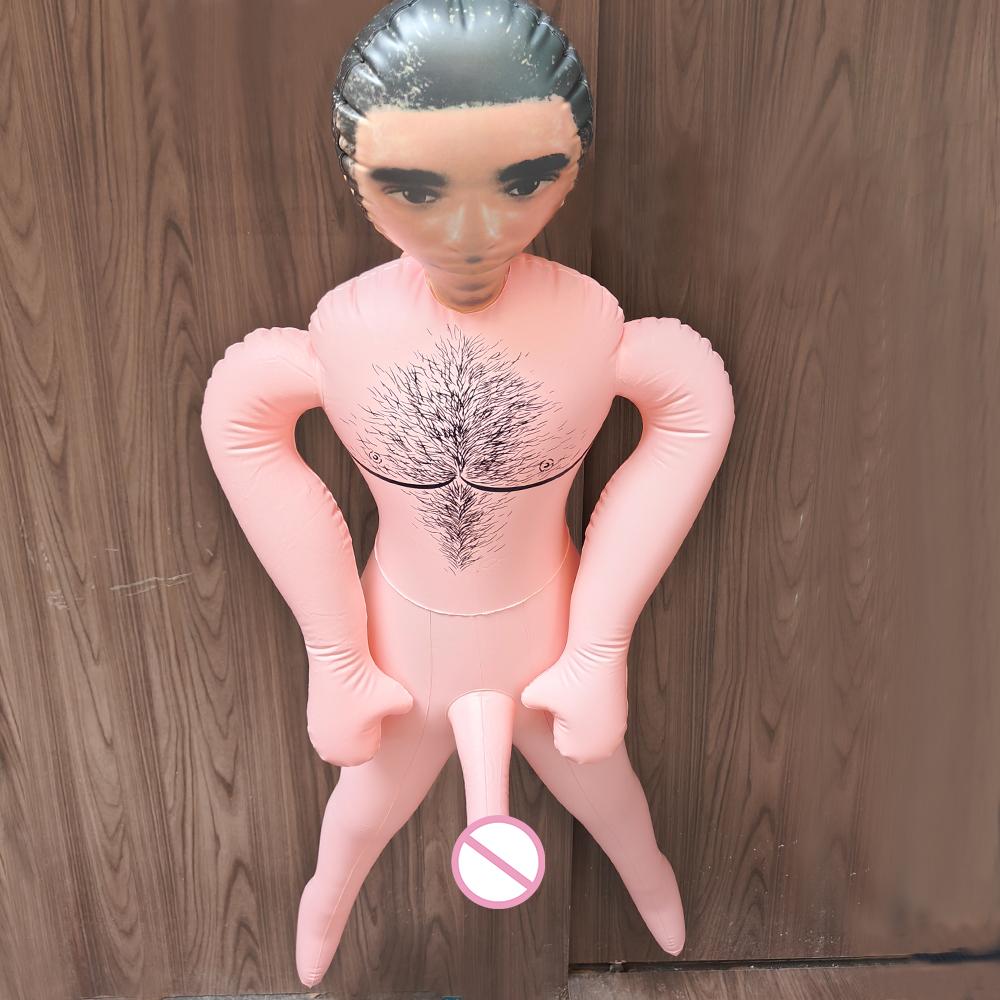 Надувная секс-кукла с фаллоимитатором, женский мастурбатор, кукла любви, оральный минет, мальчик, друг, муж, забавный подарок для женщин, секс-игрушки для геев