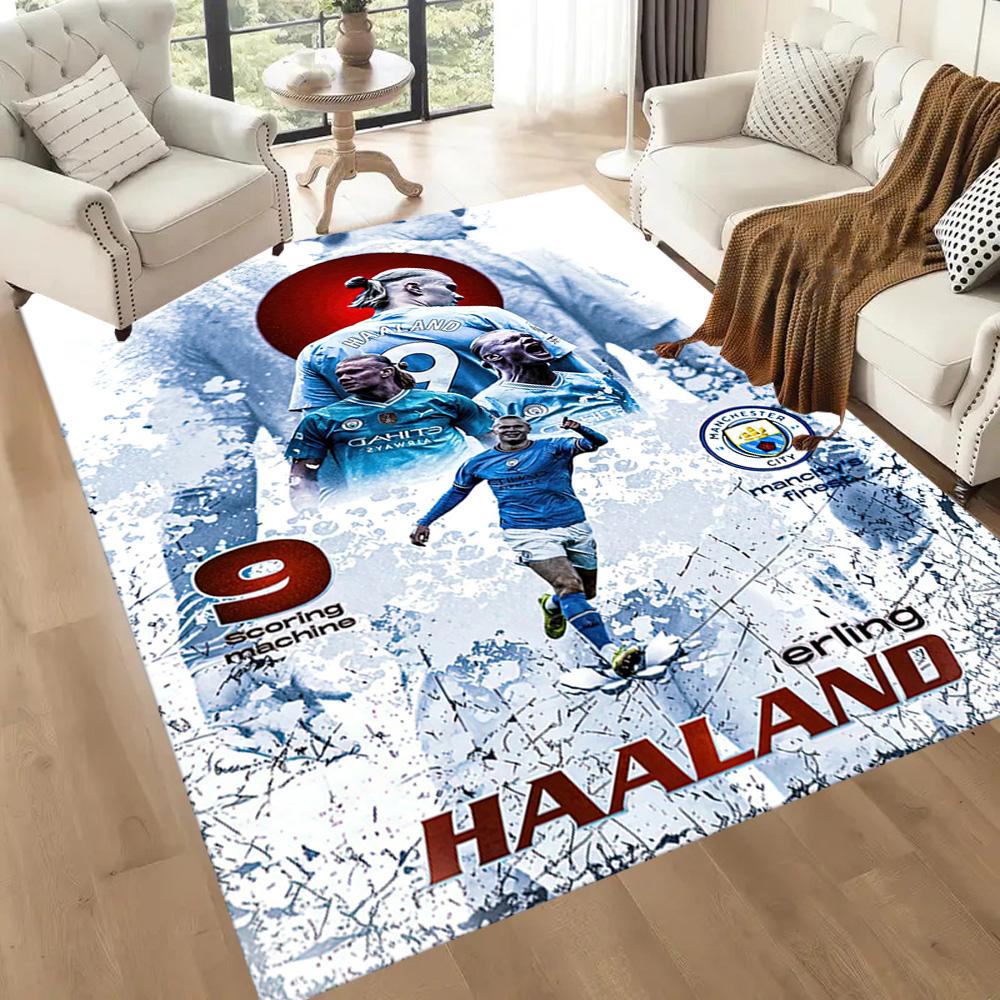Electric Soccer Moment Square rugs are a great choice for living rooms, bedrooms, home décor, and as gifts.