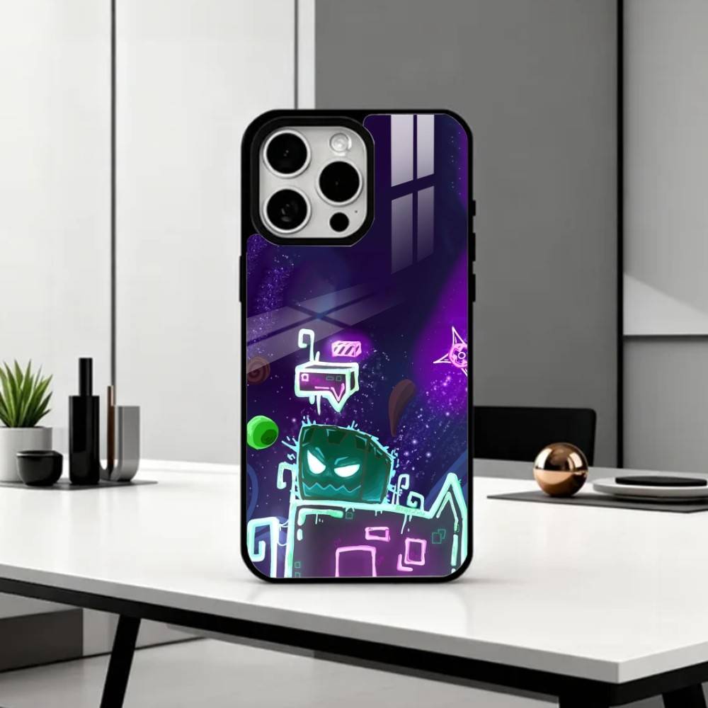Крутой чехол для телефона G-Geometry D-Dash Game для iPhone 17, 16, 15, 14, 13, 12, 11 Plus, Pro Max Магнитный для беспроводной зарядки Magsafe