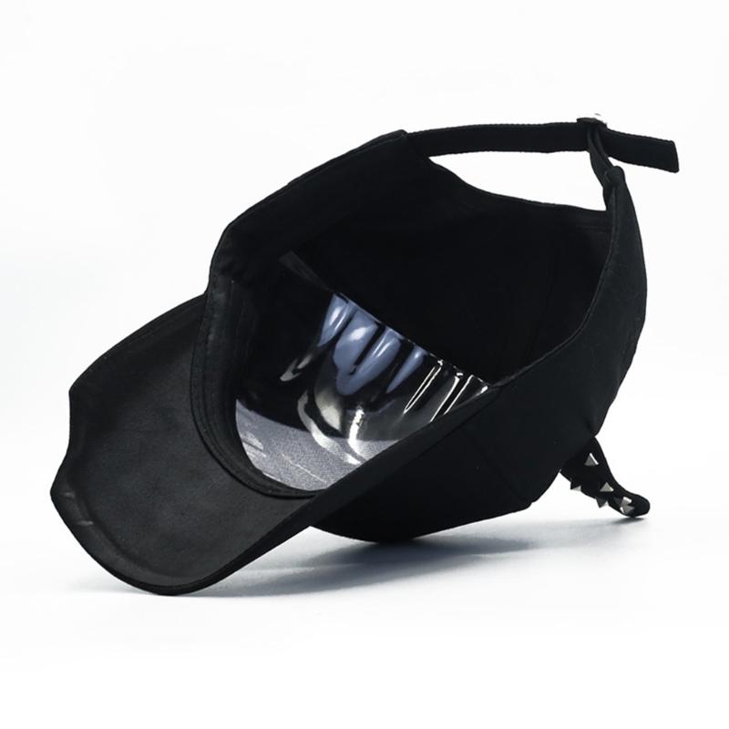 Модная шапка с кошачьими ушками, бейсболка с заклепками для взрослых унисекс, универсальная панк-шапка для вечеринок и повседневной носки