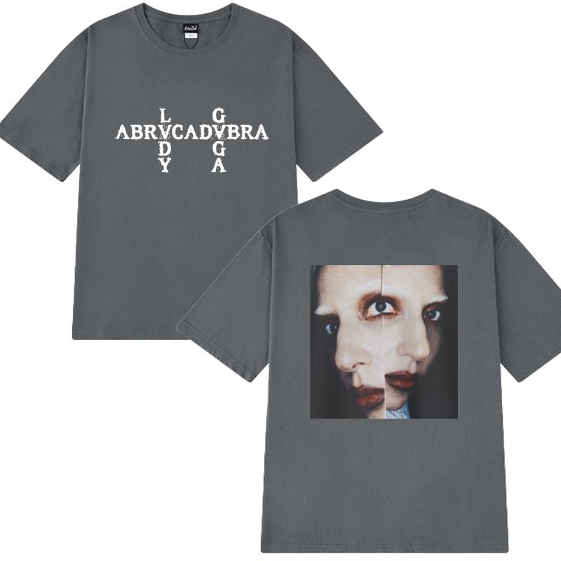 Hot Sale Lady Gaga 2025 New in Album Graphic T shirt Unisex Women vintage Y2k short sleeve Tshirts Unisex 100 Cotton clothing