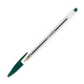 Stylo bille - bic - cristal - encre verte - pointe fine - boîte de 50 stylos