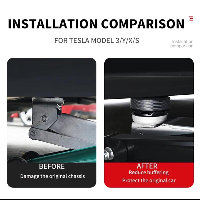 1/4 шт., резиновая накладка для домкрата Tesla Model 3 SXY с сумкой для хранения, 4 адаптера, набор инструментов, автомобильный аккумулятор и защита краски, напольный домкрат