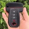 4 Button Silicone Auto Smart Auto Key Fob Cover Case Fit For Toyota Chr Hilux Fortuner Land Cruiser 200 Camry Corolla Crown Rav4 Highland