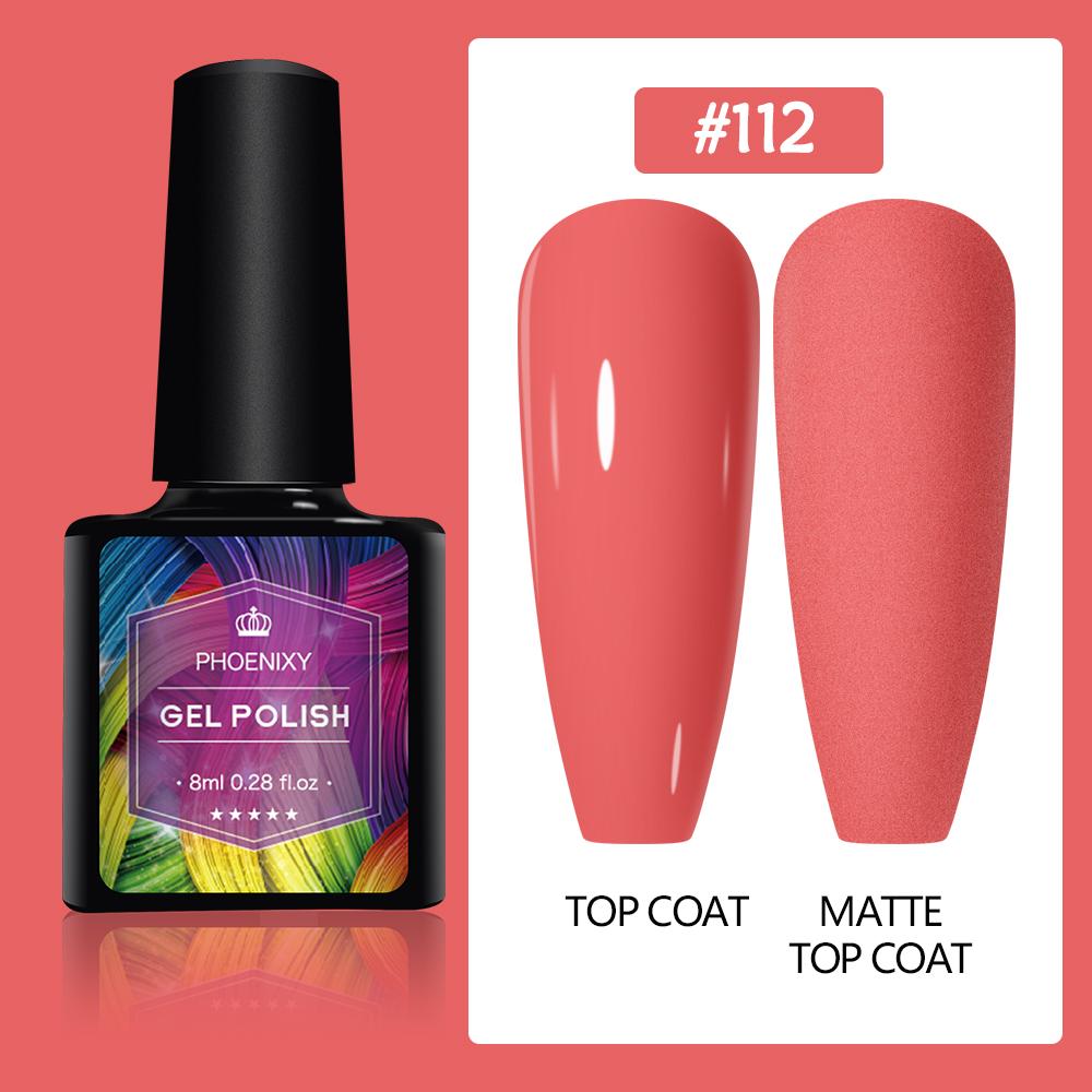 PHOENIXY 8 мл гель-лак для ногтей, полуперманентный гель, блестящий гель, отмачиваемый блестящий стартовый набор, маникюрный набор для маникюрного салона