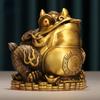 High Grade Gold Toad Ornaments Attract Wealth Gold Toad All Copper Town House Decoration Display Table