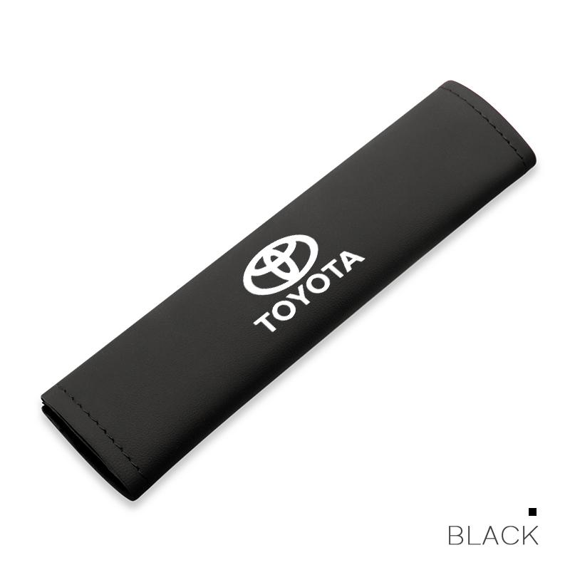  RATG2 For Toyota Car Pu Leather Seat Belt Shoulder Protection Set Interior Accessories  Corolla Crown Yaris Chr Auris Rav4car sticker