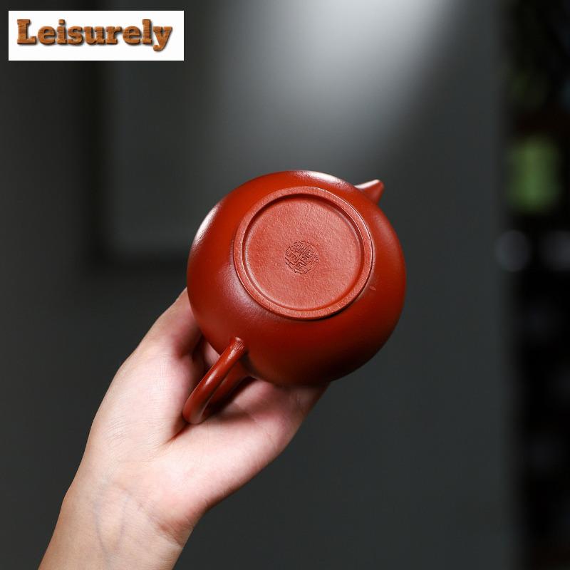 240 мл чайник ручной работы из фиолетовой глины Исин, чайник ручной работы из необработанной руды Dahongpao, глиняный чайник с заварочным устройством, китайский чайный набор Zisha