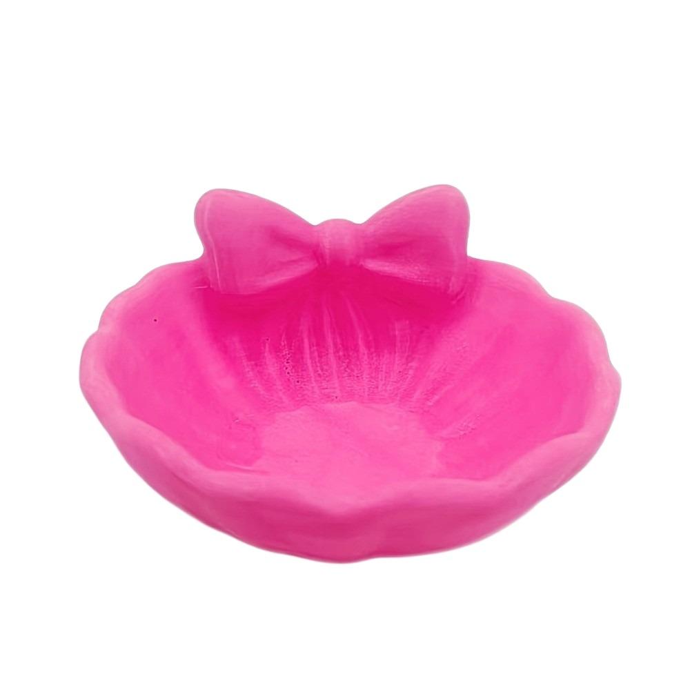 Love Heart Shell Shape Bow Jewelry Tray 3D Printed Jewelry Storage Box Office Supplies