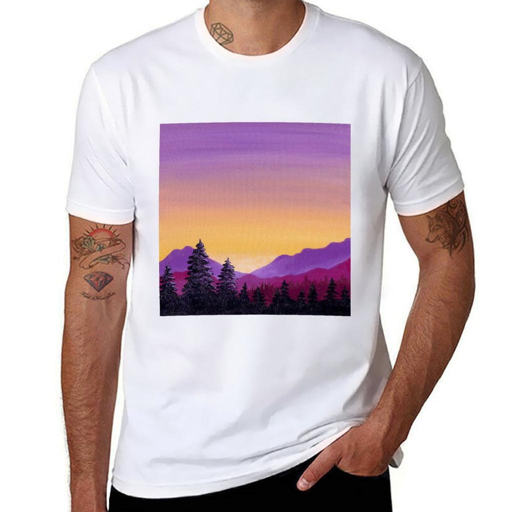 Purple Mountain Majesty Tshirt Casual Everyday Wear Tshirt