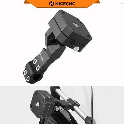 NICECNC 12 мм Поворотное удлинительное крепление AMPS для Yamaha Tenere 700 Super Tenere XTZ1200 Для BMW R1200 GS и GSA 2014-2018