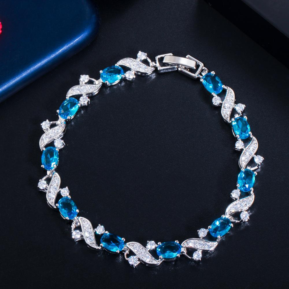 Wedding Dress K Gold Plated Zircon Bracelet Women'S Sweet Birthday Gift Jewelry