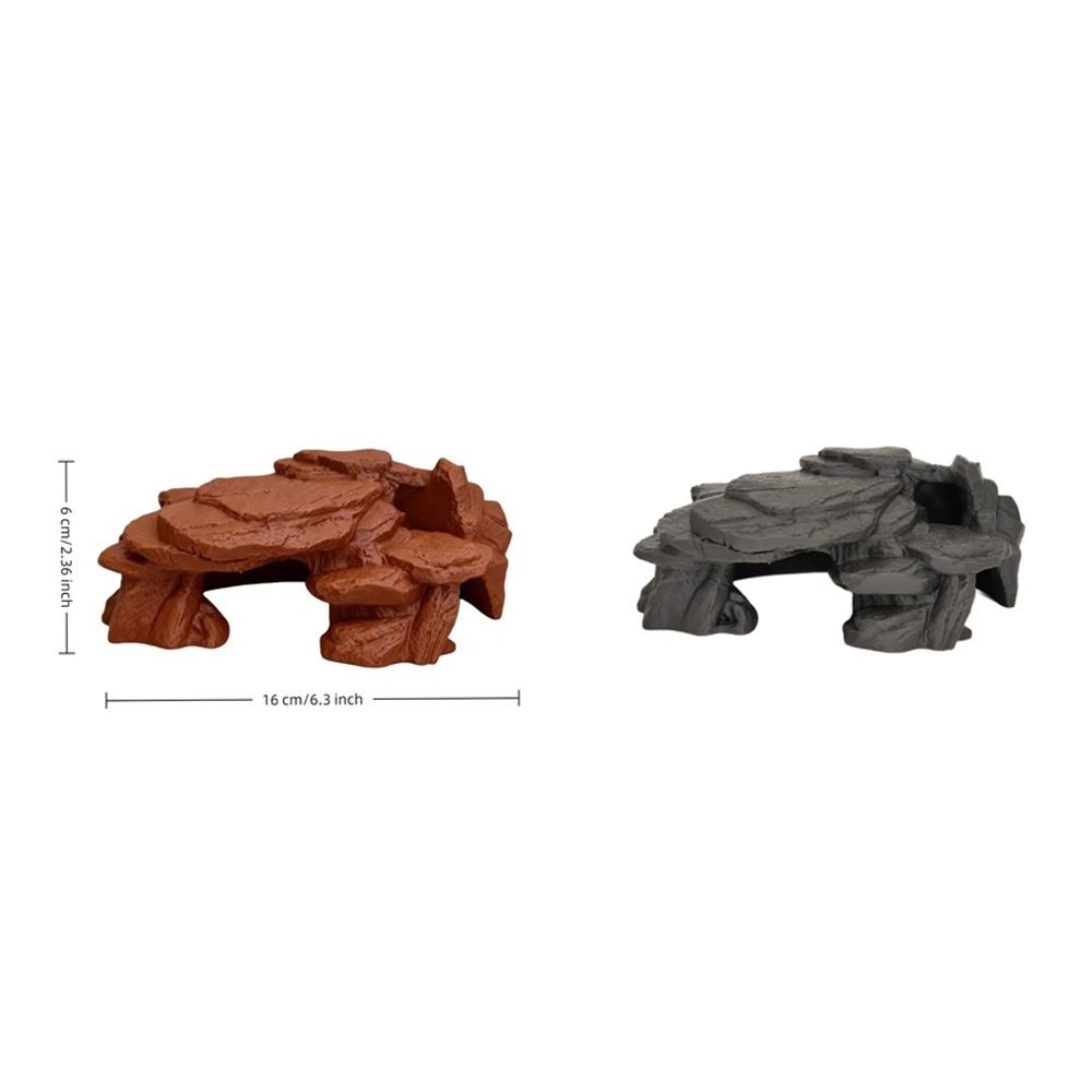 Realistic Texture Fish Tank Rockery Ornaments Reptile Resting Place  Turtle Resting Terrace