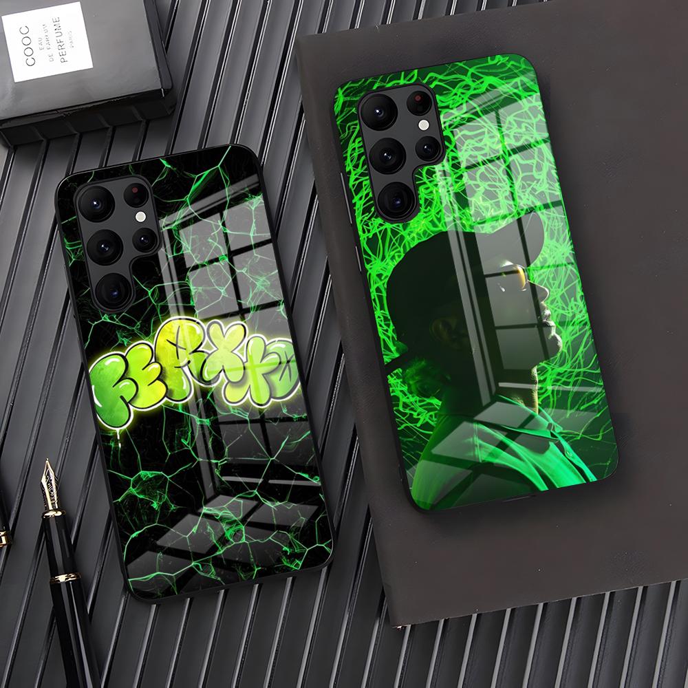 Чехол для телефона singer F-Ferxxo Feid для Samsung S26 S25 Plus S20 S20 Plus S22 Ultra S23 FE S21 Plus S21 Ultra Стеклянная крышка