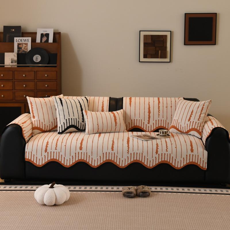 Premium Special-Shaped Sofa Cushion New Four-Season Universal Non-Slip Leather Sofa Straight Row Seat Cushion Cover Cloth Towel Cover