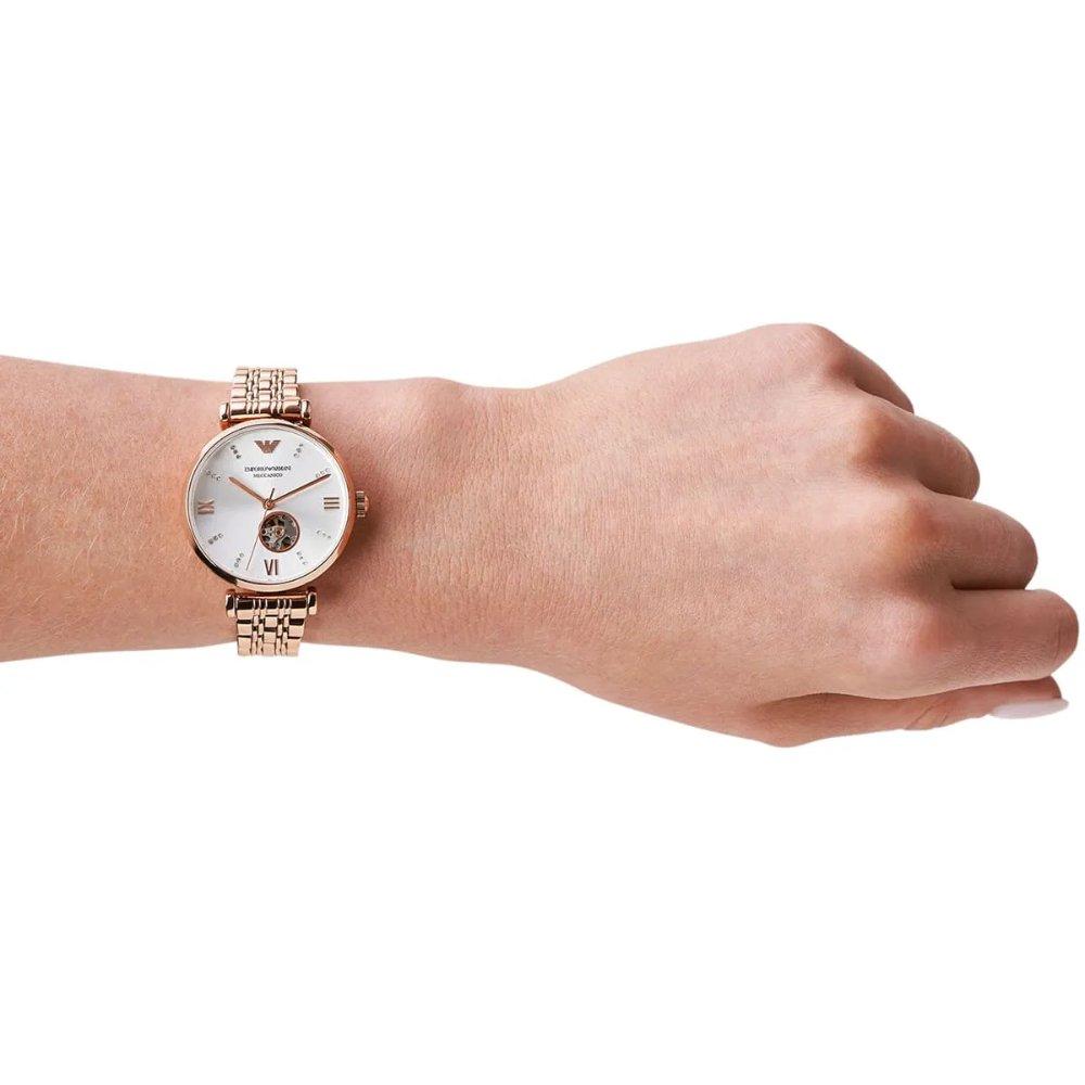 Emporio Armani AR60023 Gianni T-Bar Automatic Ladies Watch