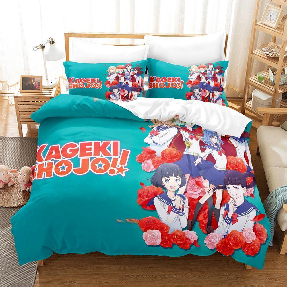 Kageki Shojo Аниме Комплект постельного белья Односпальный Twin Full Queen King Размер 3D Печать Пододеяльник Комплект простыней