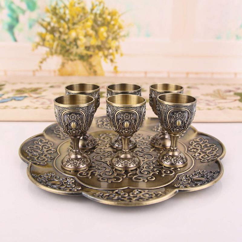 Европейский винтажный ликерный винный набор домашний креативный ликерный бокал антикварная свадьба высококлассный старинный винный кувшин украшение подарок