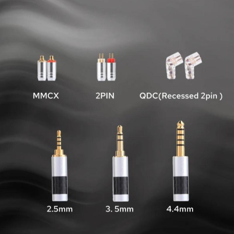 Tripowin Zonie Earphone Cables 16 Core Silver Plated Headphone Upgrade Cable QDC MMCX 2PIN 0.78mm FOR KZ ZS12 PRO X C16 C12 BL03