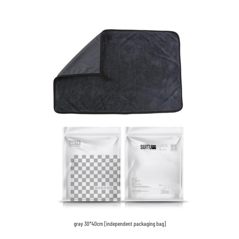 Двустороннее полотенце из микрофибры для сушки автомобиля - Толстое и впитывающее