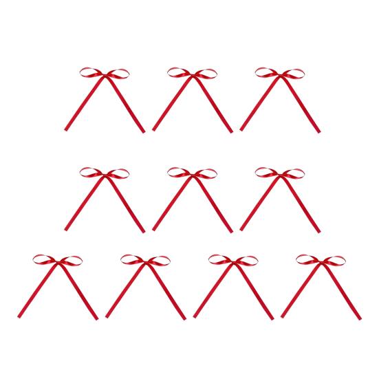 10 Pcs Cake Topper Bow Ribbon Bow Knot Cake Topper Cake Decorating Bow for Heart Cake Vintage Cake Home Holidays Parties