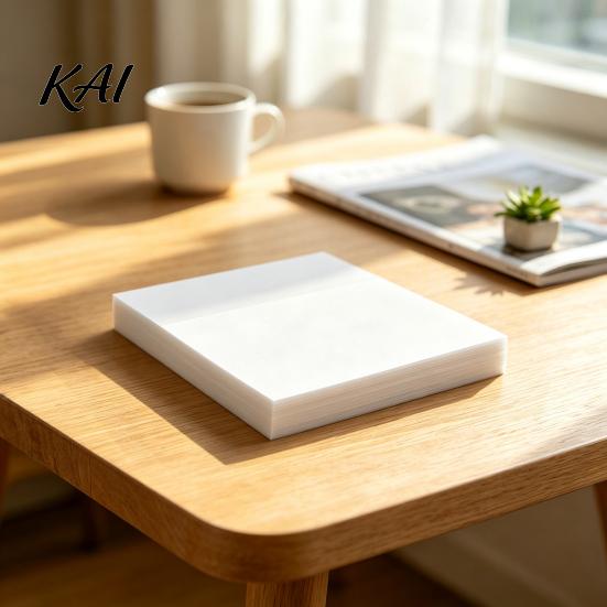 Study Supplies for Students 2PCS Transparent Sticky Notepads, Waterproof Clear Memo Pads, Smooth Writing Self Stick Notes Journaling Strong
