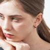 GEIGER Jewelry Серьги-пусеты из 14K GF, простые, круглые, на защелке GIGFEE004