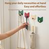 Настенные клейкие крючки Разноцветная кухонная вешалка Дизайн без сверления Липкие держатели для полотенец для душа Хозяйственные крючки Вешалка для одежды для спальни