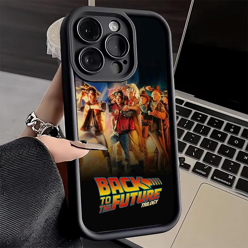 Phone Case for iPhone 17 Air 16E 15 16 Pro Max Back To The Future Cover 14 Plus 13 12 Mini Soft Shell Silicone Fundas