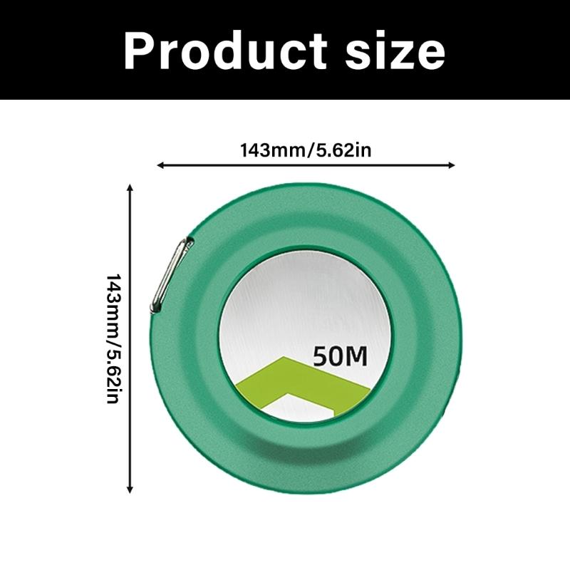 Инженерный рулетка сматывающаяся 20/30/50 метров Прочное стальное лезвие Прочный корпус из АБС-пластика для стройплощадки