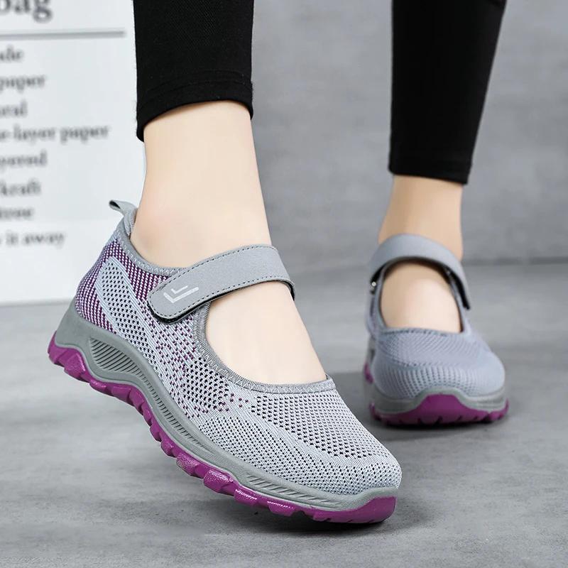 Fashion Summer Women's Casual Shoes High Quality Platform Soft Sole Outdoor Hiking Shoes Lightweight Anti Slip Fitness Sneakers Shoes