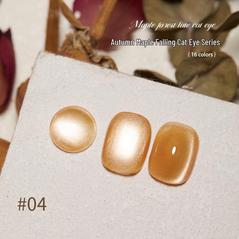 Гель-лак Baoshiman Кленовый Лес Кошачий Глаз - 2025 Блестящие Стеклянные Бусины Шелковый Нейл-арт