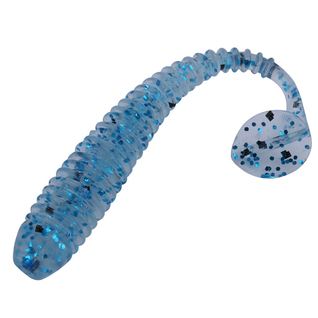 10pcs/lot Soft Rubber Bait Fishing Lure Wobbler Soft Worm Carp Fishing  Artificial Silicone Swimbait