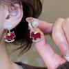Sparkle Pony Pearl Earrings Cute Ear Studs Delicate Firework pearl earrings  Women