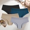 4 шт./компл. Сексуальные кружевные трусики с вырезами, женское нижнее белье, женские трусы больших размеров, бесшовные мягкие женские трусики, нижнее белье с низкой посадкой
