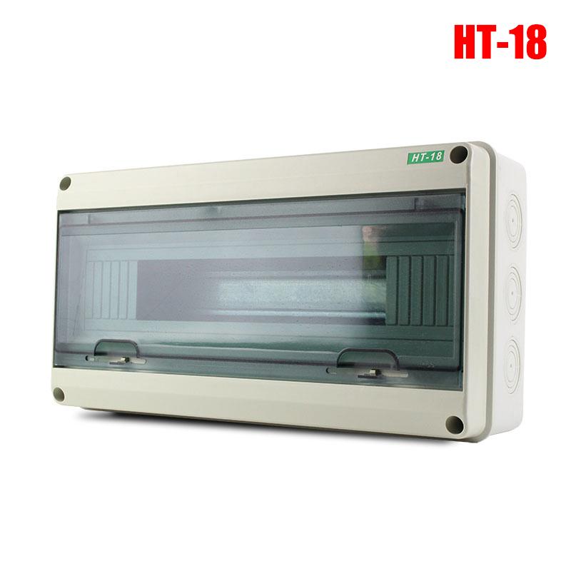 HT-5/8/12/15/18/24 Ways Outdoor Водонепроницаемая электрическая распределительная коробка Автоматический выключатель MCB Power Пластиковая распределительная коробка для проводов