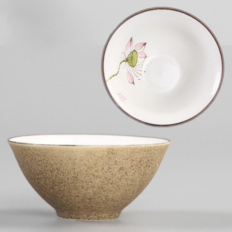 Расписанная вручную керамическая чашка для чая, фарфоровая чаша для чая, чашки для эспрессо, керамическая кружка для кофе, кружки для послеобеденного чая, кофейные чашки, 1 шт.