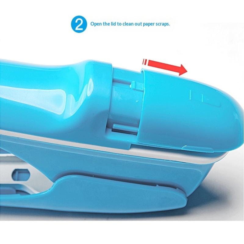 Настольный степлер без скрепок для фиксации до 8 листов для дома, школы, офиса, настольный степлер для билетной бумаги и переплета документов