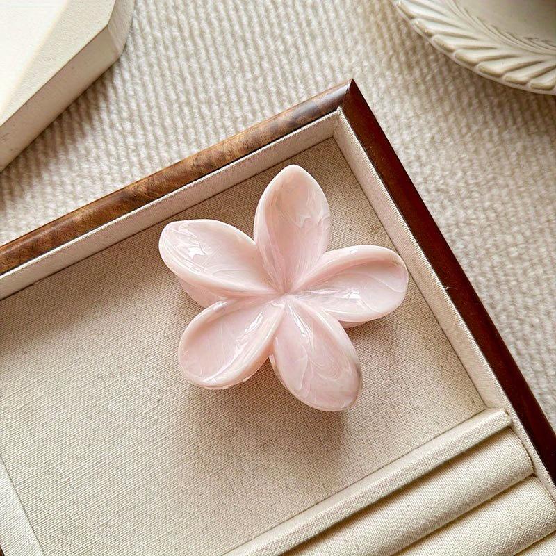 1 шт. Модная красочная заколка-краб для волос в виде цветка, заколка-акула для хвостика, темпераментная шпилька, зажим для полусобранных волос, аксессуары для волос