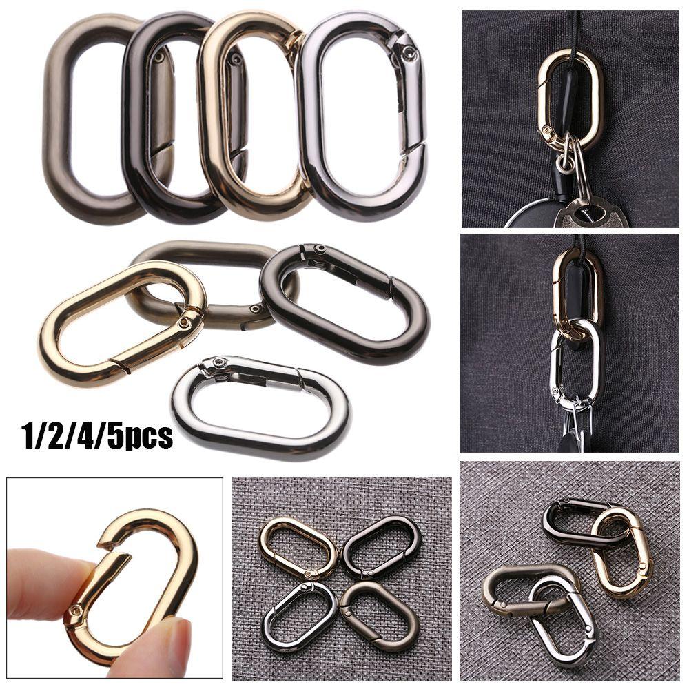 Camping Hiking Accessories Outdoor Carabiner Spring Oval Rings Bag Belt Buckles Handbags Clips