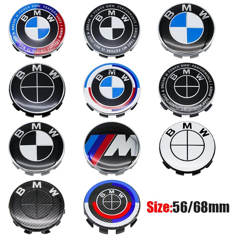 For BMW M 4Pcs 56MM 68MM Car Wheel Center Cap  Hub Covers For BMW M Logo E84 E83  X1 X2 X3 F48 G01 X4 X5 X6 Badge Auto Tuning Accessories