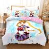Постельное белье Сейлор Мун Домашний текстиль 3D цифровая печать Трехпредметный пододеяльник наволочка
