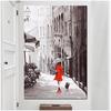 Алмазная вышивка Ретро Абстрактная городская улица День дождя Улица Алмазная картина вышивка крестиком круглая дрель