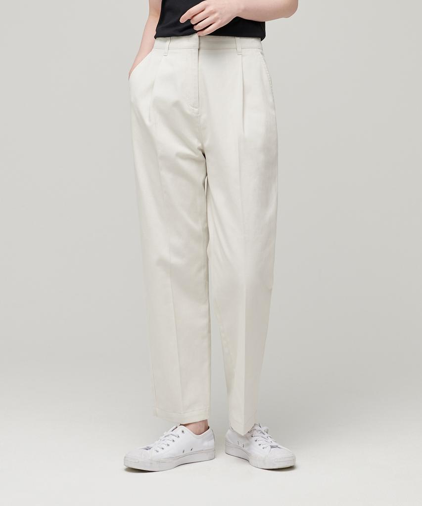 MUSINSA STANDARD WOMAN Женские зауженные брюки чинос [Кремовый]