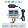 Dual Digital Temperature Humidity Controller Home Fridge Thermostat Humidistat Thermometer